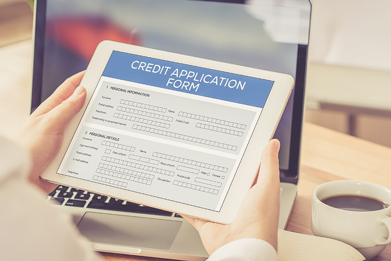 CREDIT APPLICATION FORM CONCEPT